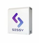 Sessy thuisbatterij vooraanzicht Witte Behuizing