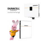 Duracell Dura5 Thuisbatterij met Dura-I Omvormer en Duracell Bunny