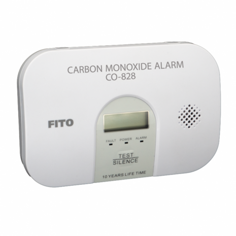 Fito CO-828 Koolmonoxidemelder schuin van voren