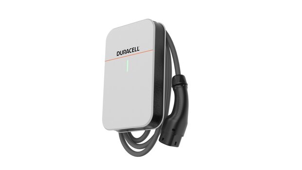 Duracell Duracharger wit schuin van links