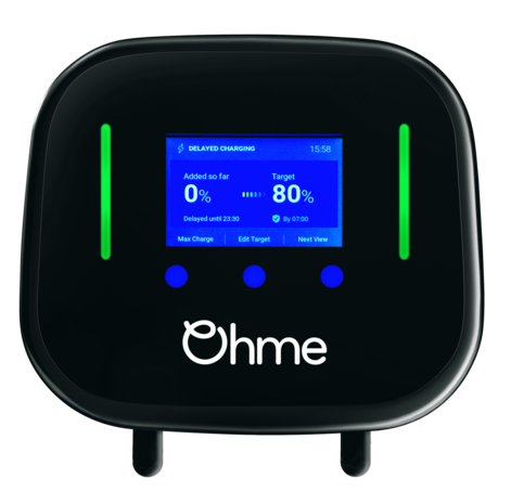 Ohme Home Pro laadpaal vooraanzicht