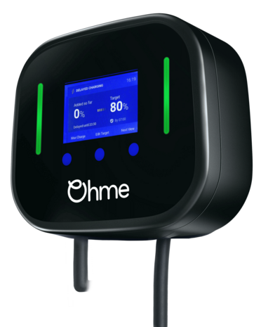 Ohme Home Pro laadpaal zijaanzicht